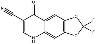 2,2-Difluoro-8-oxo-5,8-dihydro-[1,3]dioxolo[4,5-g]quinoline-7-carbonitrile
 Structural