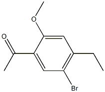 1-(5-BROMO-4-ETHYL-2-METHOXY-PHENYL)-ETHANONE Structural