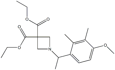 1-[1-(4-METHOXY-2,3-DIMETHYL-PHENYL)-ETHYL]-AZETIDINE-3,3-DICARBOXYLIC ACID DIETHYL ESTER