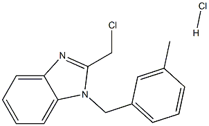 2-(CHLOROMETHYL)-1-(3-METHYLBENZYL)-1H-BENZIMIDAZOLE HYDROCHLORIDE Structural