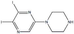 2,3-DIIODO-5-PIPERAZIN-1-YLPYRAZINE Structural