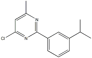 4-CHLORO-2-(3-ISOPROPYLPHENYL)-6-METHYLPYRIMIDINE Structural