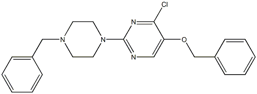 5-(BENZYLOXY)-2-(4-BENZYLPIPERAZIN-1-YL)-4-CHLOROPYRIMIDINE