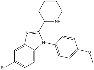 5-BROMO-1-(4-METHOXY-PHENYL)-2-PIPERIDIN-2-YL-1H-BENZOIMIDAZOLE