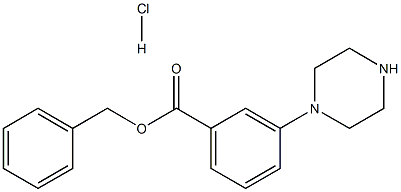 BENZYL 3-PIPERAZIN-1-YLBENZOATE HYDROCHLORIDE Structural