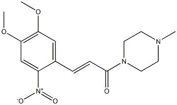 (E)-3-(4,5-dimethoxy-2-nitrophenyl)-1-(4-methylpiperazino)-2-propen-1-one