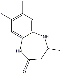 4,7,8-trimethyl-1,3,4,5-tetrahydro-2H-1,5-benzodiazepin-2-one Structural