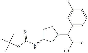 2-((R)-3-(tert-butoxycarbonylamino)pyrrolidin-1-yl)-2-m-tolylacetic acid