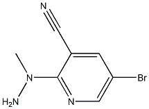 2-(1-methylhydrazinyl)-5-bromopyridine-3-carbonitrile Structural