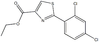 2-(2,4-DICHLOROPHENYL)THIAZOLE-4-CARBOXYLIC ACID ETHYL ESTER Structural