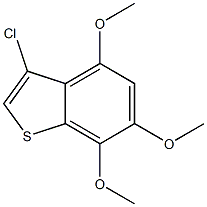 3-chloro-4,6,7-trimethoxybenzo[b]thiophene Structural