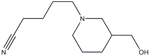 5-(3-(hydroxymethyl)piperidin-1-yl)pentanenitrile Structural