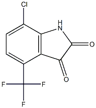 7-CHLORO-4-(TRIFLUOROMETHYL)-1H-INDOLE-2,3-DIONE Structural