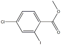 Methyl 4-chloro-2-iodobenzoate Structural