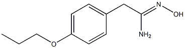 (1Z)-N'-hydroxy-2-(4-propoxyphenyl)ethanimidamide Structural