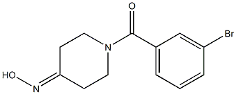 1-(3-bromobenzoyl)piperidin-4-one oxime Structural