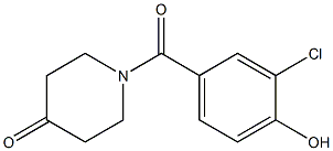 1-(3-chloro-4-hydroxybenzoyl)piperidin-4-one