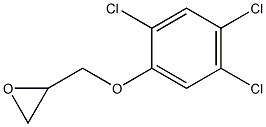 2-(2,4,5-trichlorophenoxymethyl)oxirane Structural