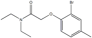 2-(2-bromo-4-methylphenoxy)-N,N-diethylacetamide Structural