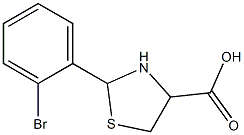 2-(2-bromophenyl)-1,3-thiazolidine-4-carboxylic acid Structural