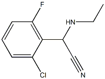 2-(2-chloro-6-fluorophenyl)-2-(ethylamino)acetonitrile Structural