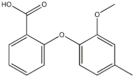 2-(2-methoxy-4-methylphenoxy)benzoic acid Structural