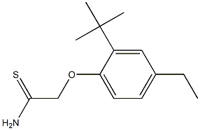 2-(2-tert-butyl-4-ethylphenoxy)ethanethioamide