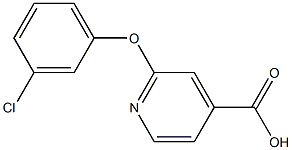 2-(3-chlorophenoxy)pyridine-4-carboxylic acid Structural