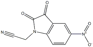 2-(5-nitro-2,3-dioxo-2,3-dihydro-1H-indol-1-yl)acetonitrile