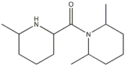 2,6-dimethyl-1-[(6-methylpiperidin-2-yl)carbonyl]piperidine Structural