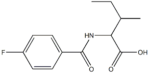 2-[(4-fluorobenzoyl)amino]-3-methylpentanoic acid