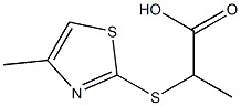 2-[(4-methyl-1,3-thiazol-2-yl)thio]propanoic acid