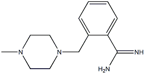 2-[(4-methylpiperazin-1-yl)methyl]benzenecarboximidamide Structural