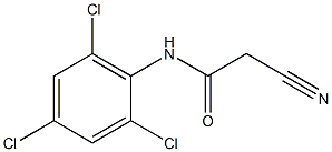 2-cyano-N-(2,4,6-trichlorophenyl)acetamide Structural