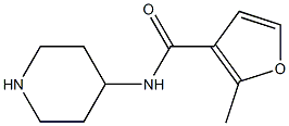 2-methyl-N-piperidin-4-yl-3-furamide Structural