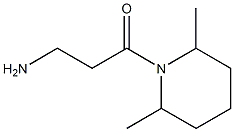 3-(2,6-dimethylpiperidin-1-yl)-3-oxopropan-1-amine Structural