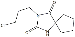 3-(3-chloropropyl)-1,3-diazaspiro[4.4]nonane-2,4-dione Structural