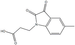 3-(5-methyl-2,3-dioxo-2,3-dihydro-1H-indol-1-yl)propanoic acid