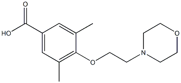 3,5-dimethyl-4-[2-(morpholin-4-yl)ethoxy]benzoic acid Structural