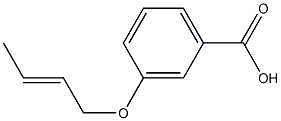 3-[(2E)-but-2-enyloxy]benzoic acid Structural