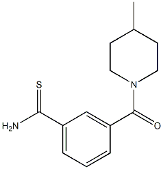 3-[(4-methylpiperidin-1-yl)carbonyl]benzenecarbothioamide