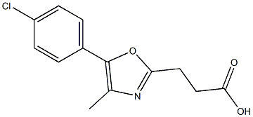 3-[5-(4-chlorophenyl)-4-methyl-1,3-oxazol-2-yl]propanoic acid