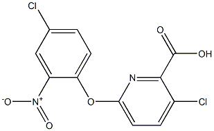 3-chloro-6-(4-chloro-2-nitrophenoxy)pyridine-2-carboxylic acid