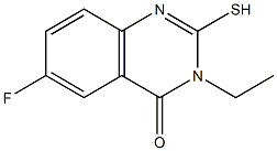 3-ethyl-6-fluoro-2-mercaptoquinazolin-4(3H)-one Structural