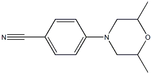 4-(2,6-dimethylmorpholin-4-yl)benzonitrile Structural