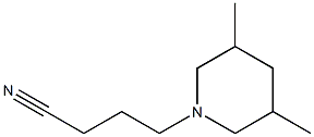 4-(3,5-dimethylpiperidin-1-yl)butanenitrile Structural