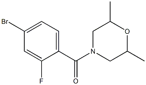 4-(4-bromo-2-fluorobenzoyl)-2,6-dimethylmorpholine