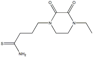 4-(4-ethyl-2,3-dioxopiperazin-1-yl)butanethioamide Structural