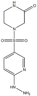 4-[(6-hydrazinylpyridine-3-)sulfonyl]piperazin-2-one