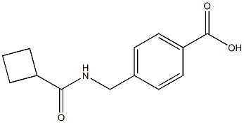 4-[(cyclobutylformamido)methyl]benzoic acid Structural